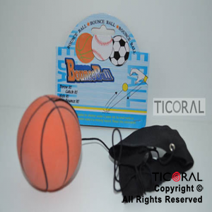 PELOTA RETORNO BASQUET CON ELASTICO 7CM DIAM HS5897-1 x 1